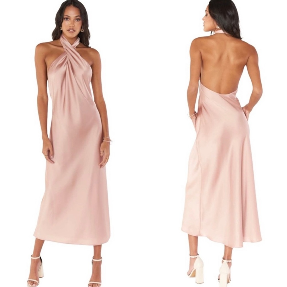 Show Me Your Mumu Jasmine Halter Midi Dress